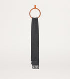 LOEWE Wool-Cashmere Anagram scarf 180cm x 28cm, imported from the UK