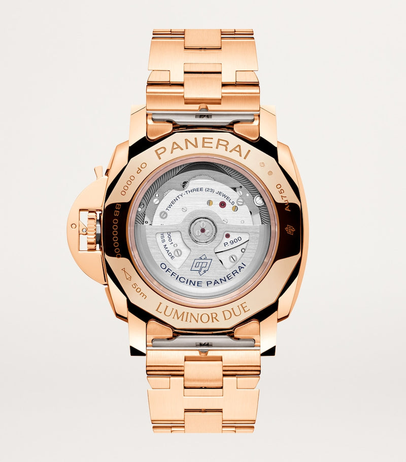 Panerai Luminor Due rose gold watch 42mm (British brand)