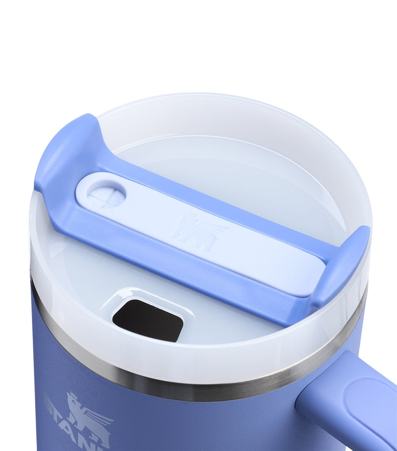Vacuum-Insulated Recycled Stainless Steel Tumbler with Handle and Straw, 1.18L