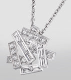 Graff white gold diamond pendant necklace 46cm - British product