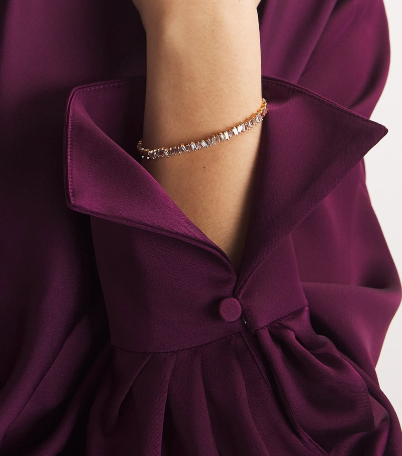 Suzanne Kalan rose gold diamond bangle - British product