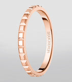 Boucheron mini rose gold Clou de Paris wedding ring, imported from the UK