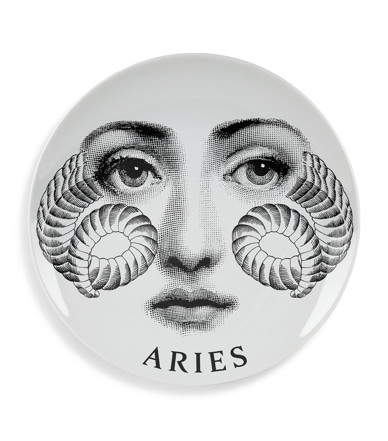 Fornasetti Tema e Variazioni No. 348 Wall Plate with Aries design - British product