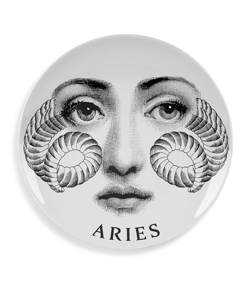 Fornasetti Tema e Variazioni No. 348 Wall Plate with Aries design - British product
