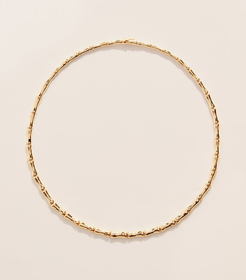 Anita Ko 18k yellow gold bamboo choker 40.5cm, UK version