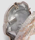 Judith Leiber crystal-embellished rose clutch bag (British brand)