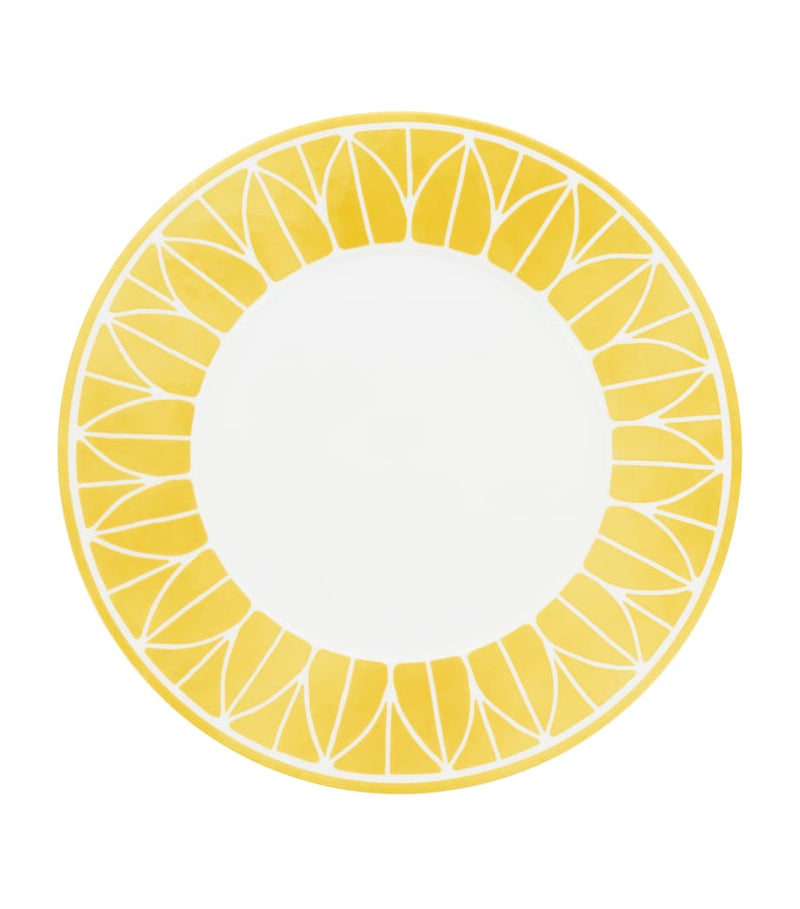 Christofle porcelain dinner plate Malmaison Riviera 27cm, imported from the UK