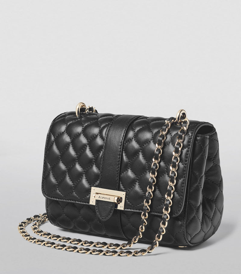Aspinal of London Lottie leather shoulder bag, imported from the UK