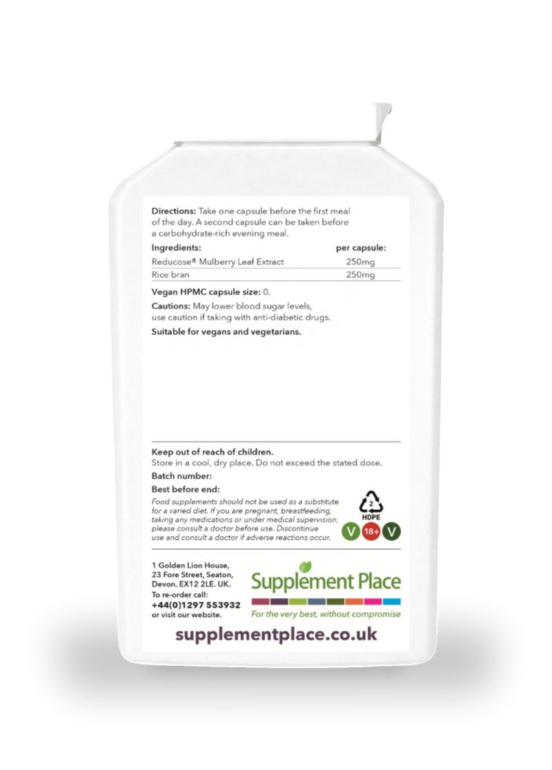 Supplement Place Reducose mulberry leaf supplement 240 capsules - British product