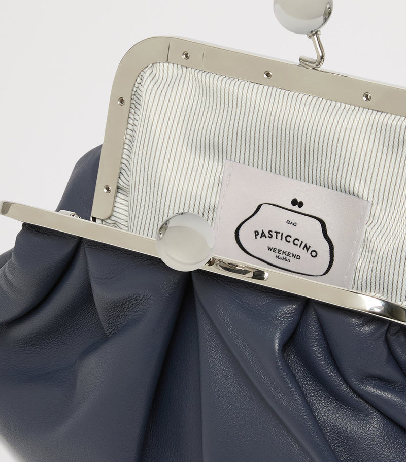 Weekend Max Mara Pasticcino small leather clutch bag, UK version