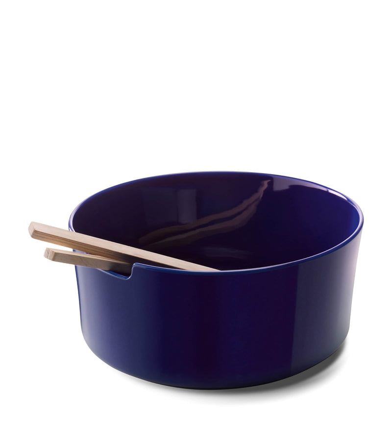 LSA International Porcelain Collective salad bowl and servers 26cm, UK version