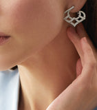 Boodles Woodland earrings platinum diamond pavé pinecone, UK version
