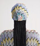 Missoni knot-front zigzag turban imported from the UK