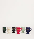 Harrods pedestal mug with gold-trimmed base and logo, 284ml capacity - British product