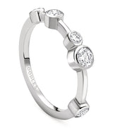 Harrods Boodles Platinum and Diamond Half-Hoop Ring 4.5mm- Buy online at McGrocer