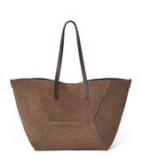 Harrods Brunello Cucinelli Large Suede BC Duo Tote Bag- Buy online at McGrocer