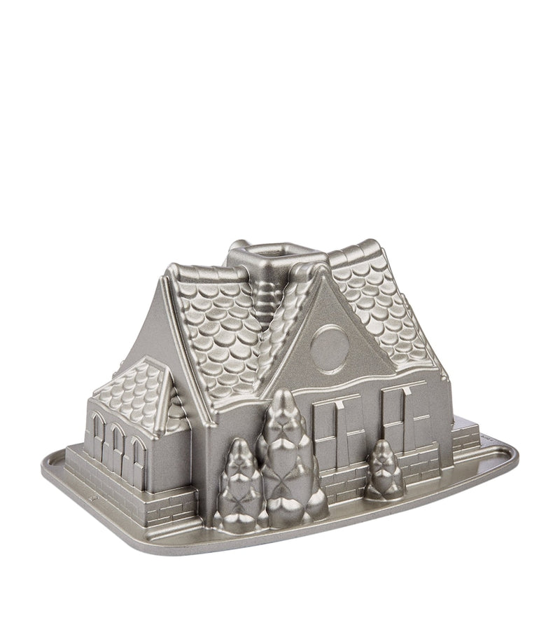 Nordic Ware gingerbread house-shaped Bundt pan, imported from the UK