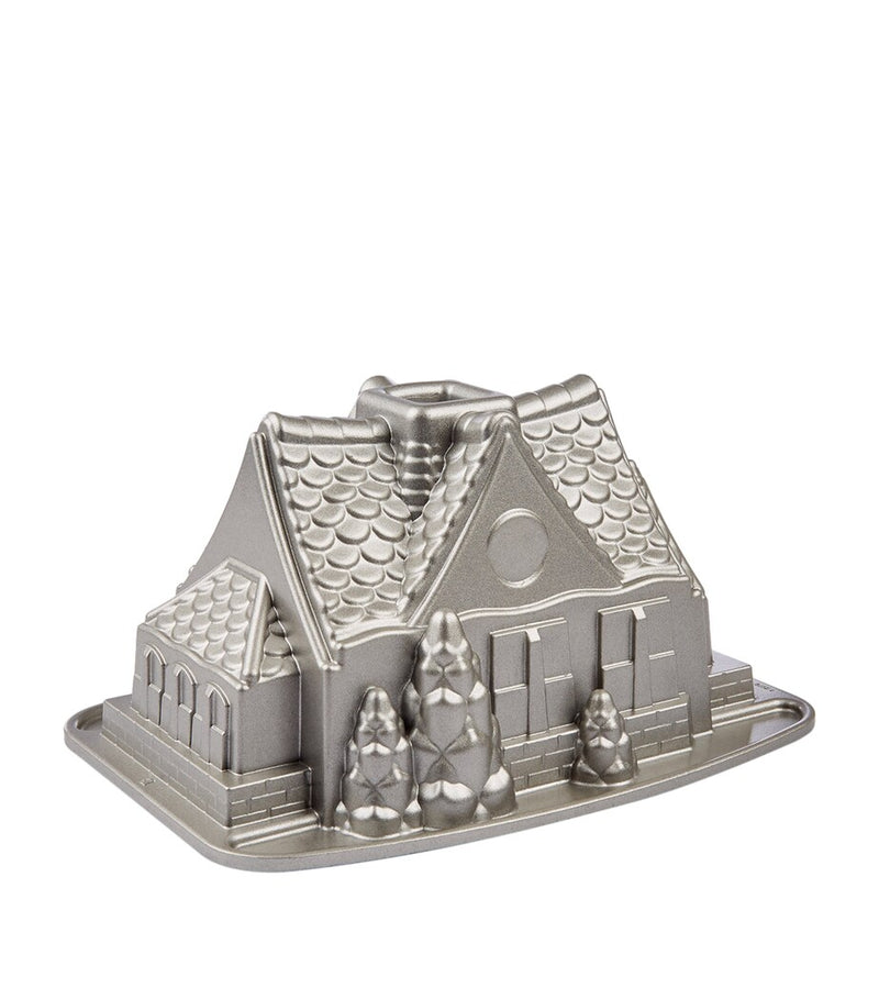 Nordic Ware gingerbread house-shaped Bundt pan, imported from the UK