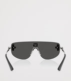 Dolce&Gabbana crystal-embellished visor sunglasses rectangular (British brand)
