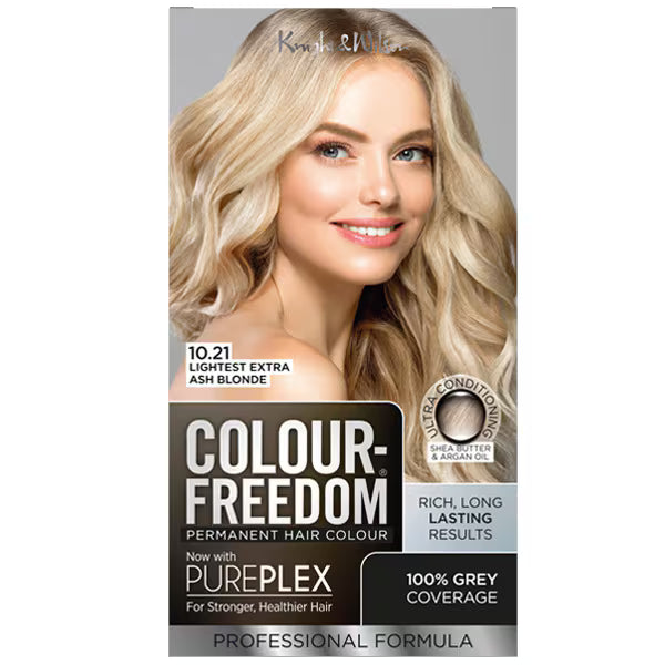 Colour Freedom Permanent Hair Colour 10.21 Lightest Extra Ash Blonde - British product
