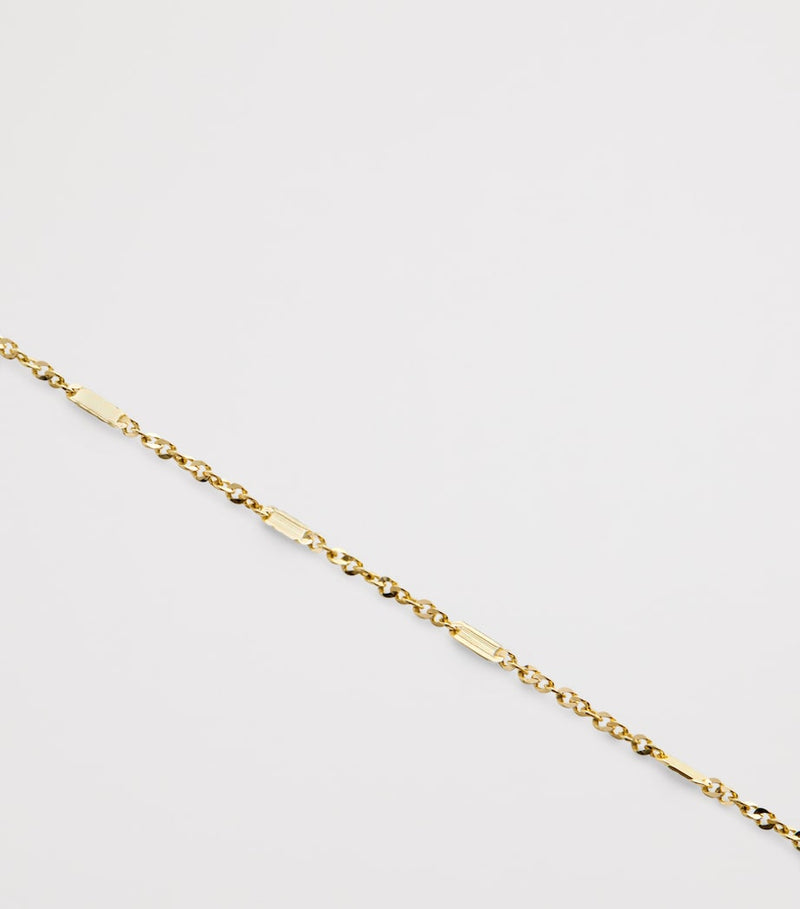 Monica Vinader yellow gold shimmer bracelet - British product