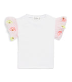 Billieblush Cotton Tulle-Sleeve T-Shirt 3-12 Years - British product