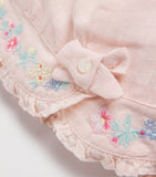Tartine et Chocolat cotton embroidered baby bonnet (British brand)