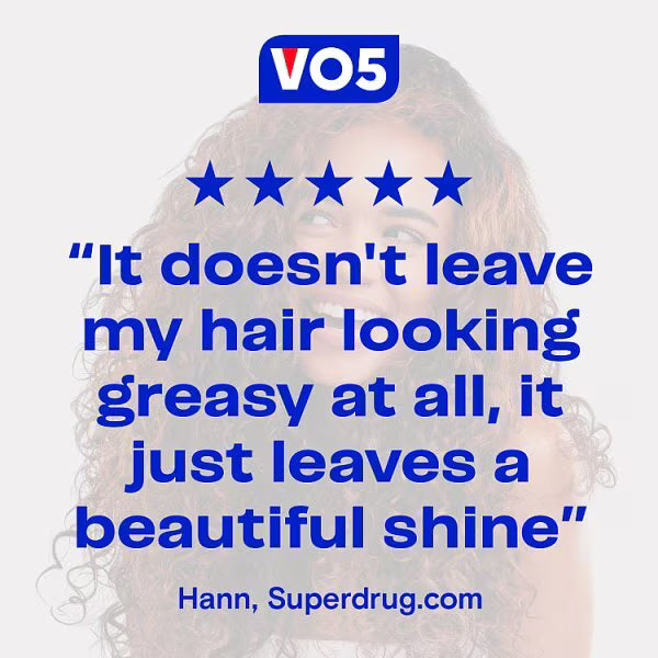 Vo5 Invisibly Light Hair Oil 50ml (British brand)
