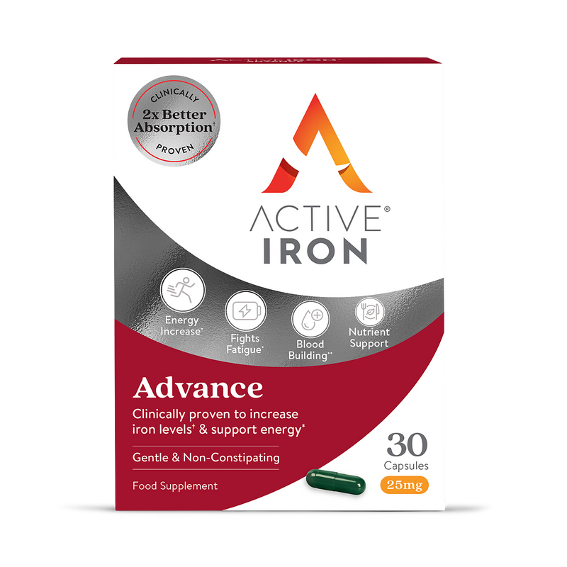 Active Iron Advance 25mg 30 Capsules - British product