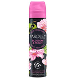 Superdrug Yardley Blossom & Peach Body Spray Floral Body Mist 75ml- Buy online at McGrocer