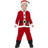 Smiffys Santa Toddler Costume red white jumpsuit and hat, UK version