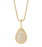 Boucheron Serpent Bohème diamond pendant 18-karat yellow gold necklace, UK version