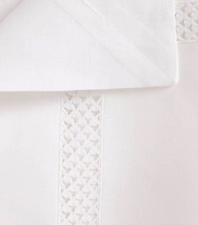 Dea Linen Embroidered Liri Tablecloth 170cm x 270cm - British product
