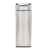 Harrods Simplehuman Slim Brushed Steel Pedal Bin 40L- Buy online at McGrocer