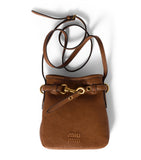 Miu Miu nappa leather pouch 19x17cm (British brand)