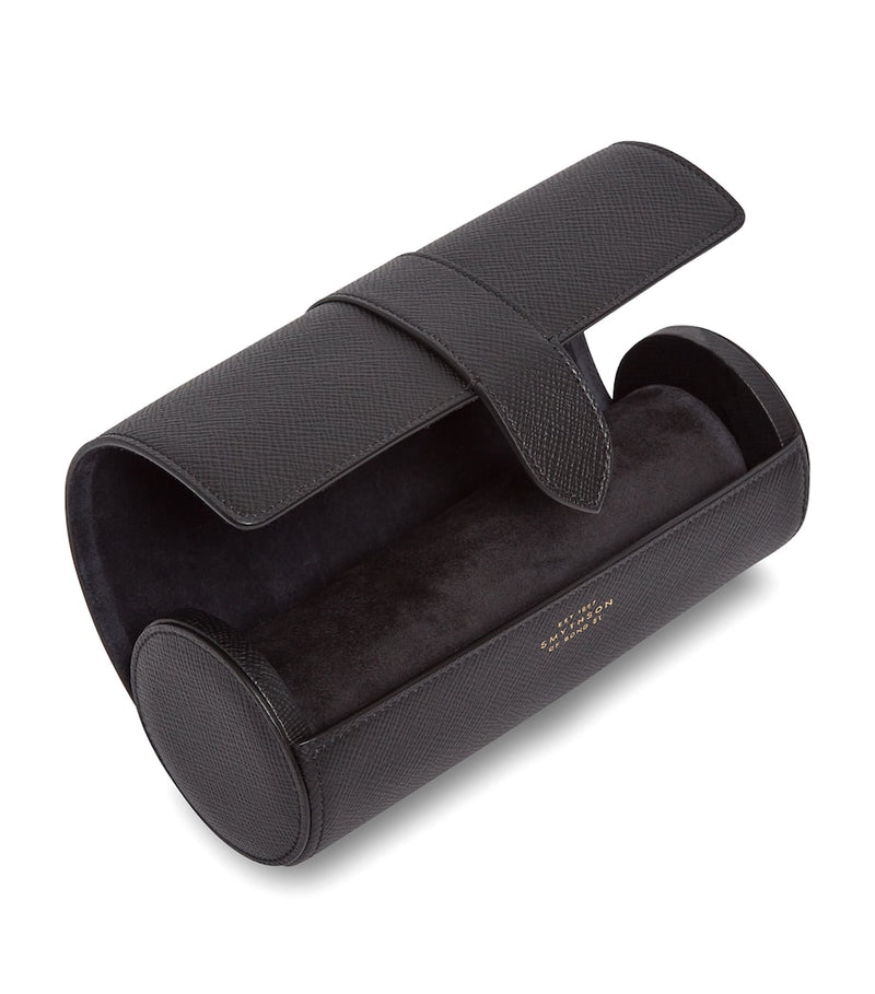 Smythson Panama watch roll in pure calf leather, UK version