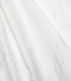 Pratesi Super King flat sheet with striped chain motif, 300cm x 270cm, imported from the UK
