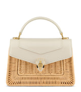 Harrods Bvlgari Mini Rattan-Leather Serpenti Forever Top-Handle Bag 11cm x 19cm x 5.5cm- Buy online at McGrocer