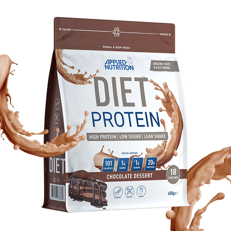 Applied Nutrition diet whey protein chocolate dessert 450g - British product