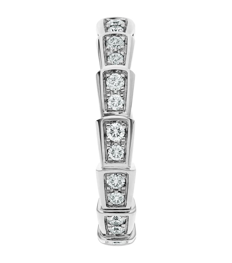 Bvlgari Serpenti Viper white gold ring, UK version