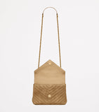 Saint Laurent medium Collège top-handle bag in calf suede, UK version