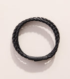 Tateossian Leather Chelsea Bracelet, imported from the UK