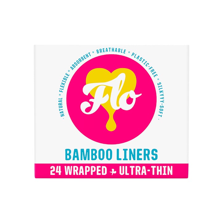 Flo Bamboo Daily Panty Liners Wrapped + Ultra Thin (24 liners) - 998440