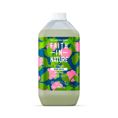 Holland & Barrett Faith In Nature Hand Wash Wild Rose Refill 5 Litre- Buy online at McGrocer