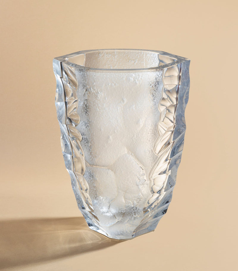 Lalique Silex vase 14cm, UK version