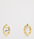 Jade Trau Maverick yellow gold diamond stud earrings, imported from the UK