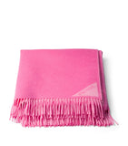 Prada wool-cashmere jacquard logo throw, imported from the UK
