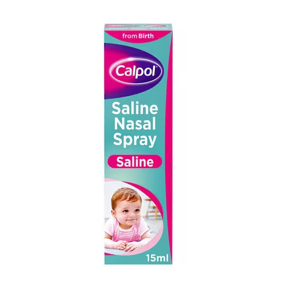 Calpol Saline Nasal Spray 15ml Bottle - British product