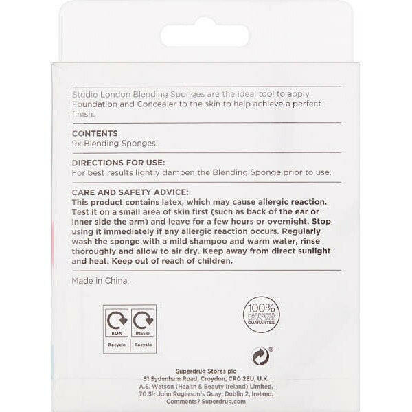 Studio London Sponges 9 Pack GOODS Superdrug