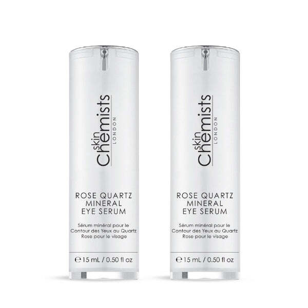 skinChemists Rose Quartz Mineral Eye Serum Duo Pack 15ml (British brand)